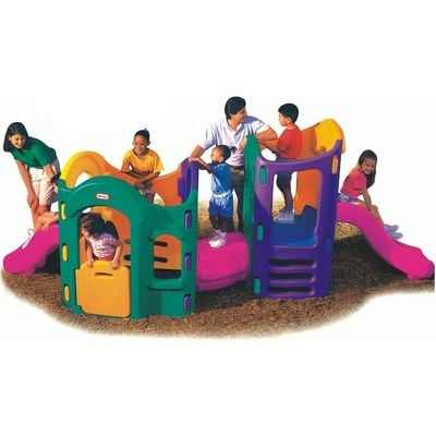 MYTS Composite Play structure 2 with slide and tunnel for kids 